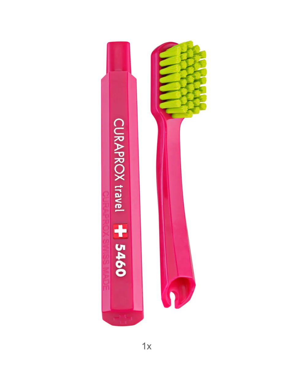 Blue Travel Toothbrush Set