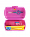 Pink Travel Toothbrush Set
