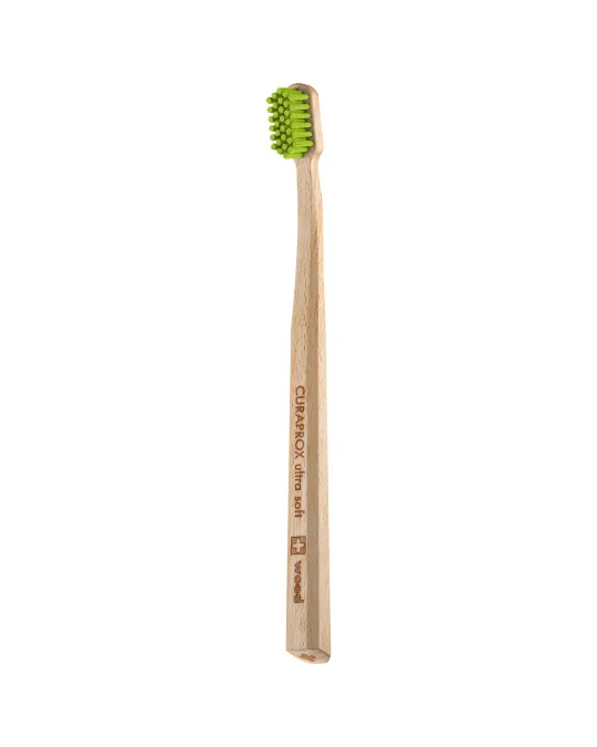 The first Curaprox wooden toothbrush