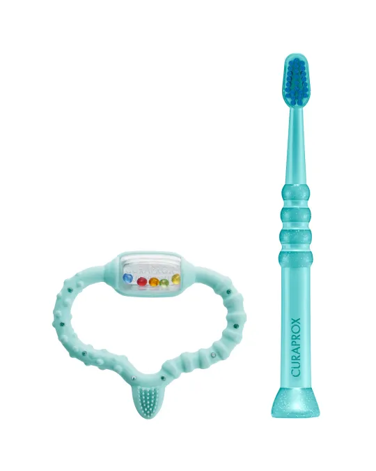 Baby oral care set light blue