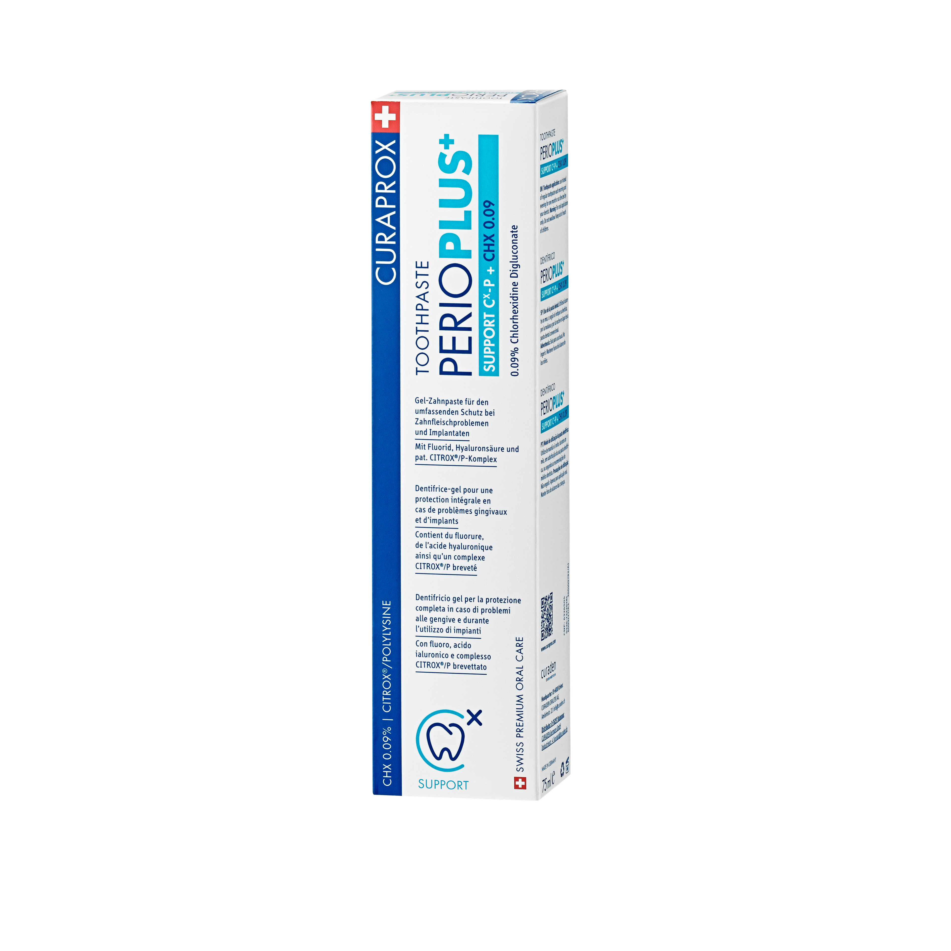 Image_Perio plus_Perio plus support toothpaste_Packshot_Toothpaste_Packaging_75ml